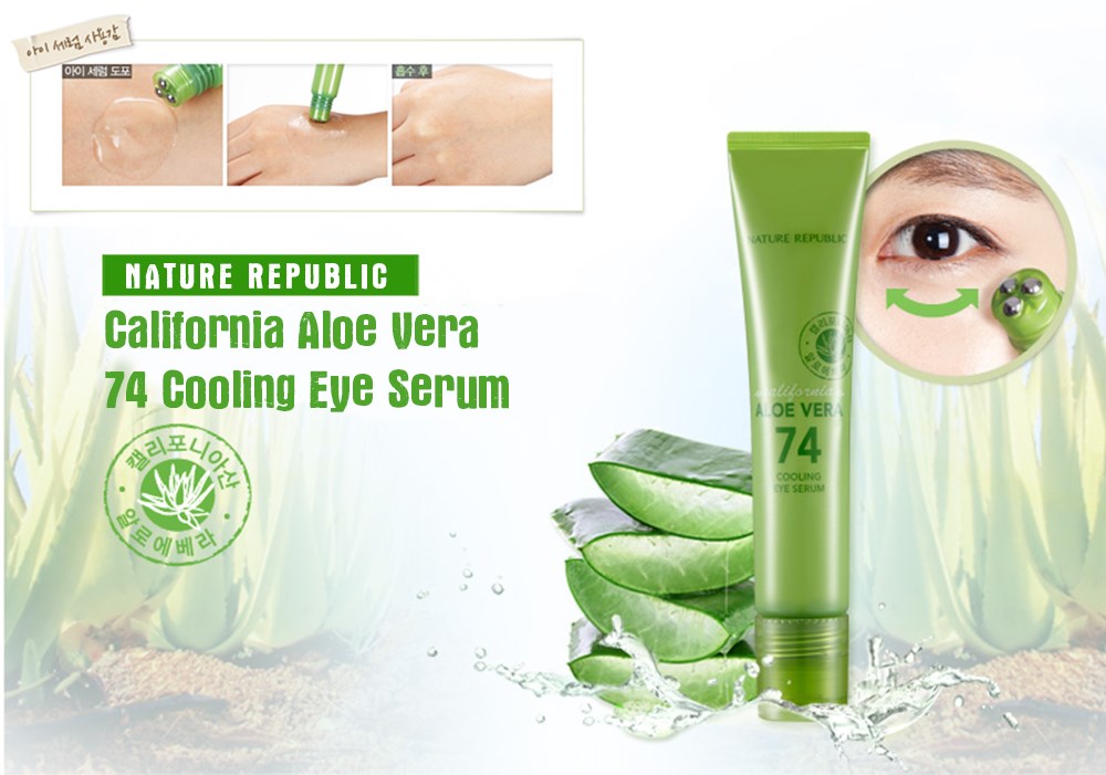 How to use California Aloe Vera 74 Cooling Eye Serum 15ml